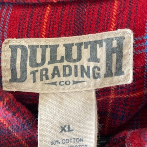 Duluth‎ Trading Co. Men's Flannel Long-Sleeved Button-Down Shirt Size XL - Picture 7 of 7